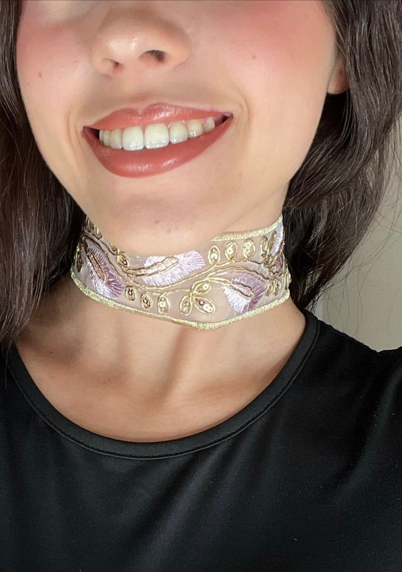 Choker Rose Elysee