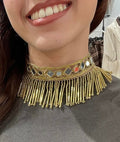 Choker Flecos Dorados