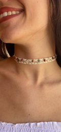 Choker ivory meadow