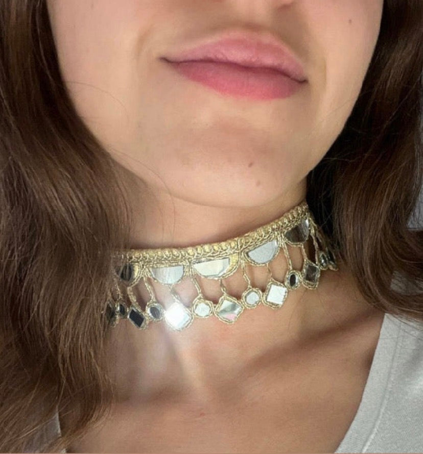 Choker Reflejo Dorado