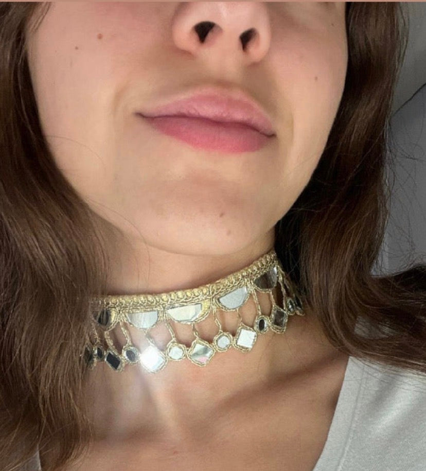 Choker Reflejo Dorado