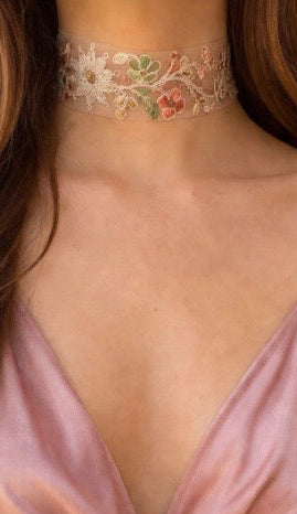 Choker Floral Nude