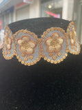 Choker Romántico Azul empolvado