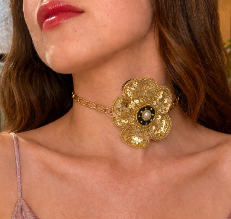 Choker Flor Romántica