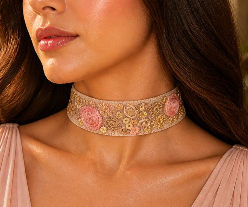 Choker Rosé Jardín