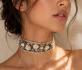 Choker Noir Fleur